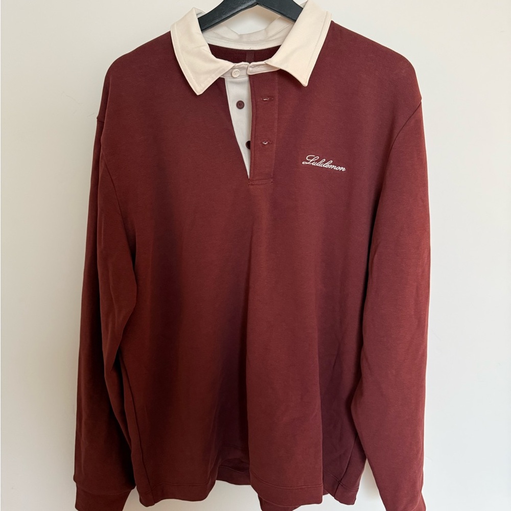 lululemon athletica Men's Long Sleeve Rugby Shirt Embroidered